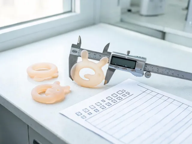 Teether material testing